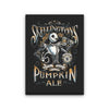 Skellington's Pumpkin Ale - Canvas Print