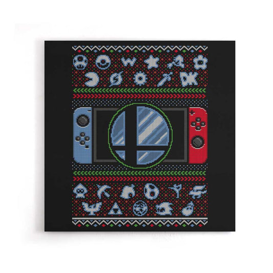 Smash Knit - Canvas Print