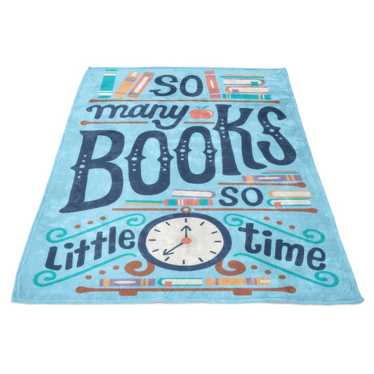 So Many Books - Fleece Blanket