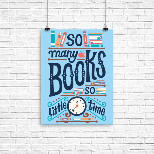 So Many Books - Poster