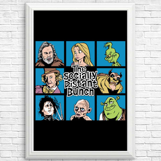 Social Distance Bunch - Posters & Prints
