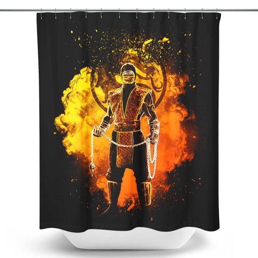 Soul of Fire Ninja - Shower Curtain