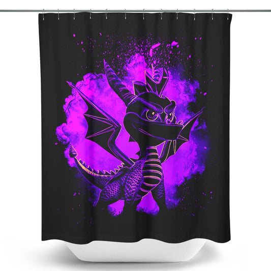 Soul of the Fiery Dragon - Shower Curtain