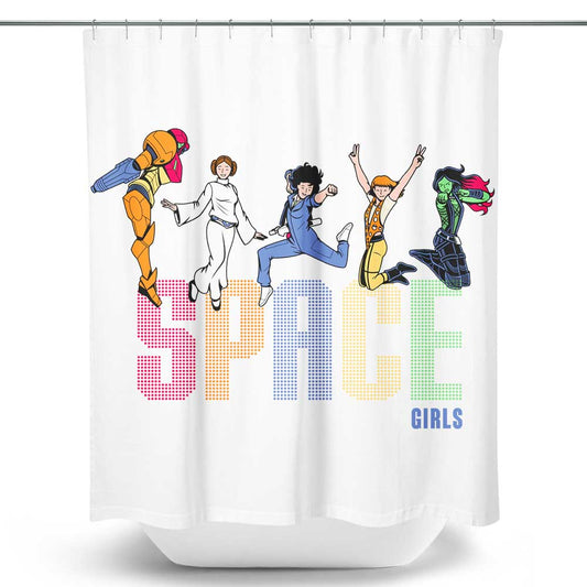 Space Girls - Shower Curtain