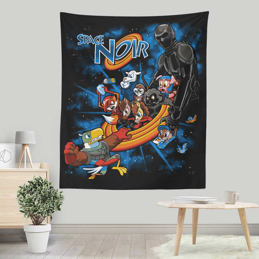 Space Noir - Wall Tapestry