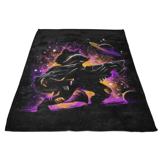 Space Raccoon - Fleece Blanket