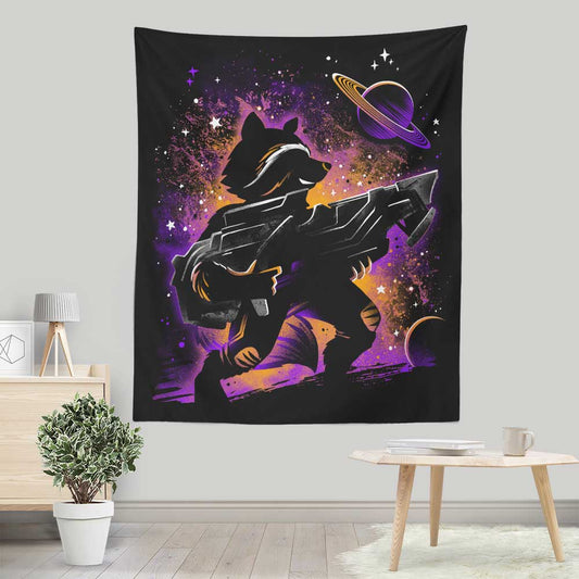 Space Raccoon - Wall Tapestry