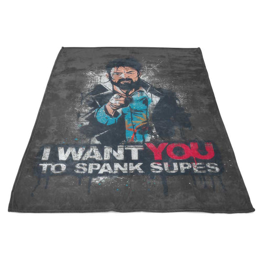 Spank Supes - Fleece Blanket