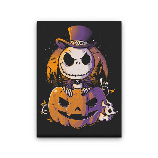 Spooky Pumpkin King - Canvas Print