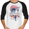 Squall Ukiyo-e - 3/4 Sleeve Raglan T-Shirt