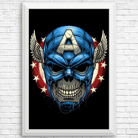 Star Spangled Skull - Posters & Prints