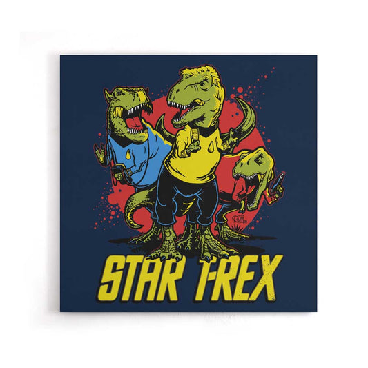 Star T-Rex - Canvas Print