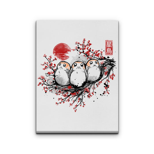 Starbird Porg - Canvas Print