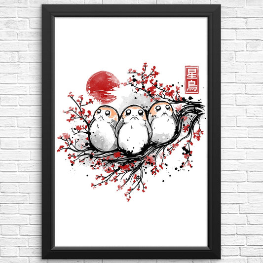 Starbird Porg - Posters & Prints