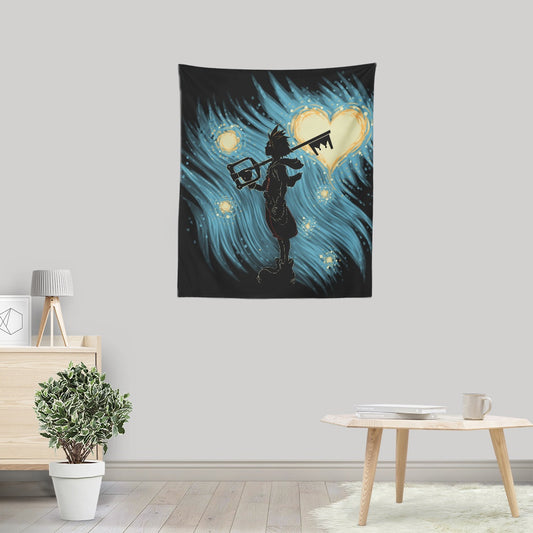 Starry Hearts - Wall Tapestry