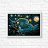 Starry Robot - Posters & Prints