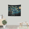 Starry Robot - Wall Tapestry
