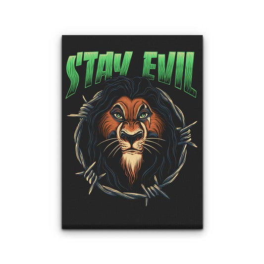 Stay Evil - Canvas Print