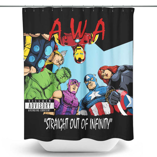 Straight Outta Infinity - Shower Curtain