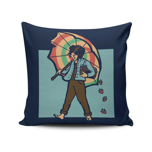 Strawberry Girl - Throw Pillow