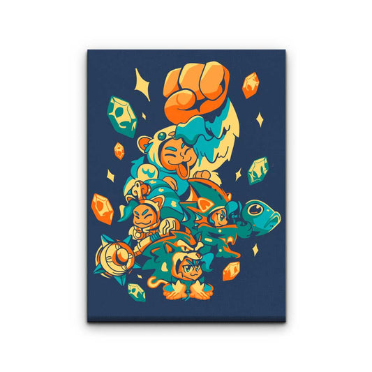 Strongest Cat Fighter - Canvas Print