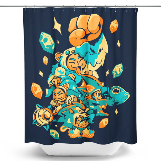 Strongest Cat Fighter - Shower Curtain