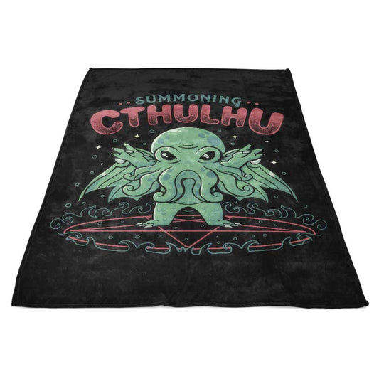 Summoning Cthulhu - Fleece Blanket