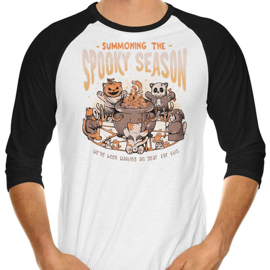Summoning the Spooky Season - 3/4 Sleeve Raglan T-Shirt