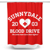 Sunnydale Blood Drive - Shower Curtain
