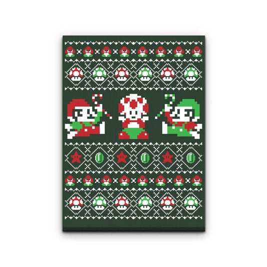 Super Christmas Bros. - Canvas Print