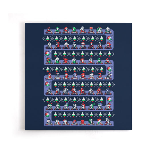 Super Holiday Kart - Canvas Print