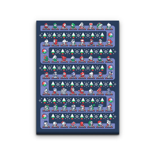 Super Holiday Kart - Canvas Print