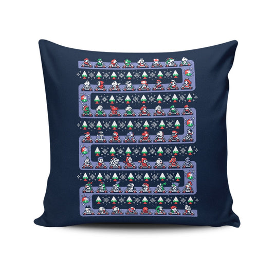 Super Holiday Kart - Throw Pillow