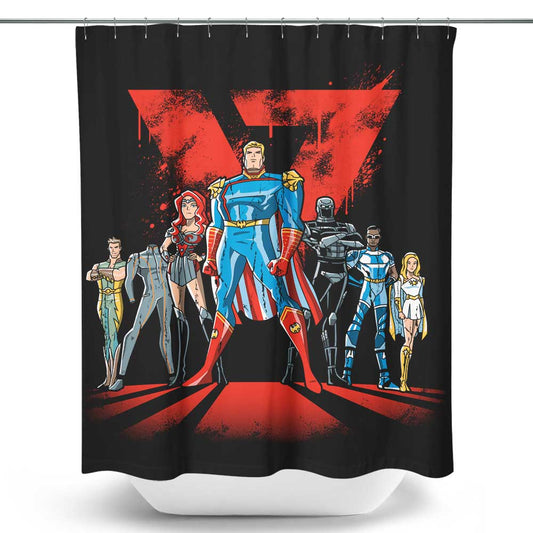 Supes League - Shower Curtain