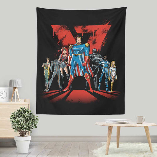 Supes League - Wall Tapestry