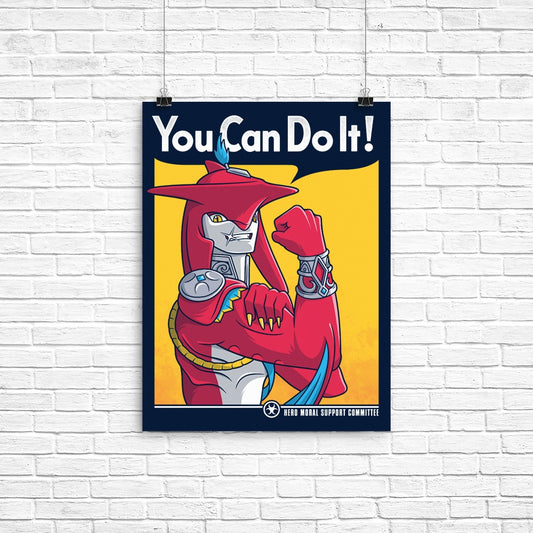 Supportive Shark Man - Poster