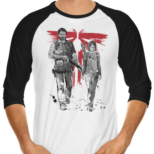 Survivors Sumi-e - 3/4 Sleeve Raglan T-Shirt