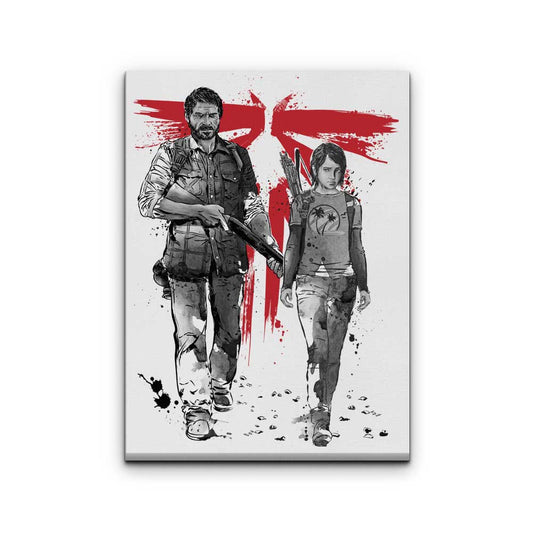 Survivors Sumi-e - Canvas Print