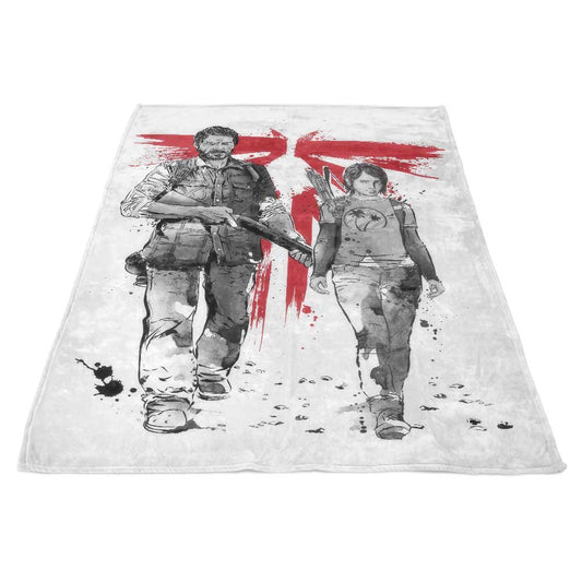 Survivors Sumi-e - Fleece Blanket