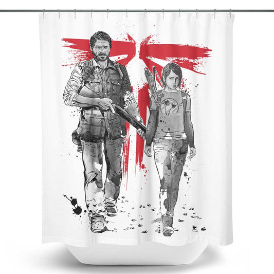 Survivors Sumi-e - Shower Curtain