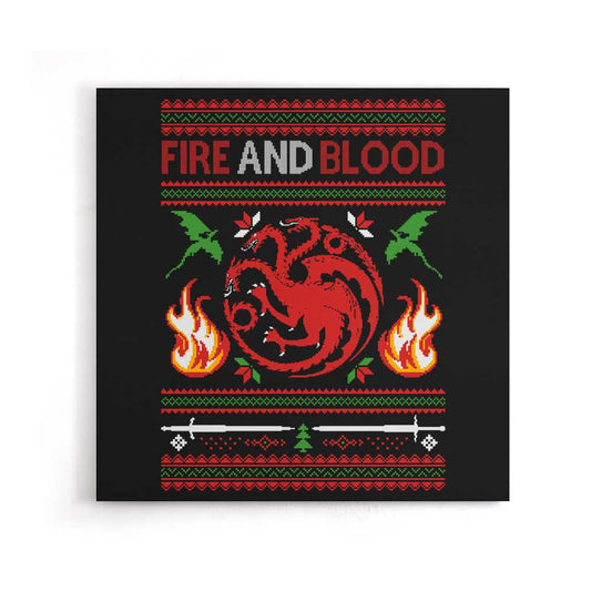 Sweater of Dragons - Canvas Print