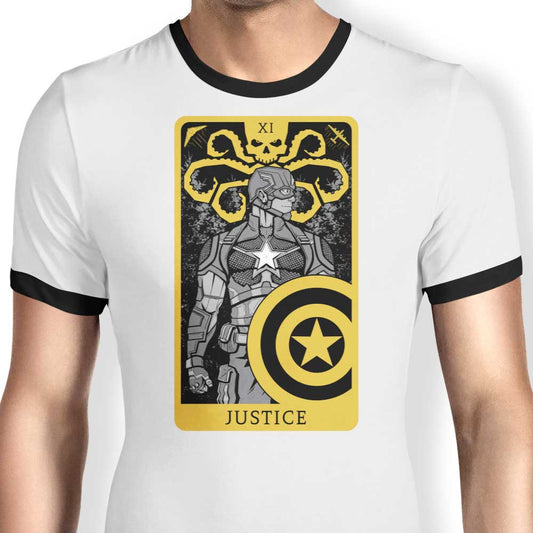 Tarot: Justice - Ringer T-Shirt