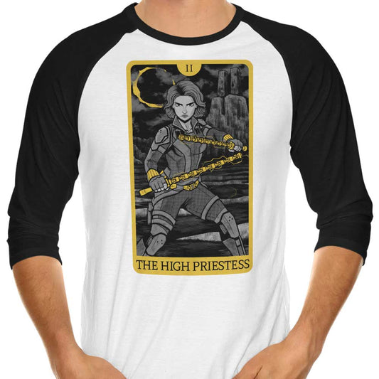 Tarot: The High Priestess - 3/4 Sleeve Raglan T-Shirt