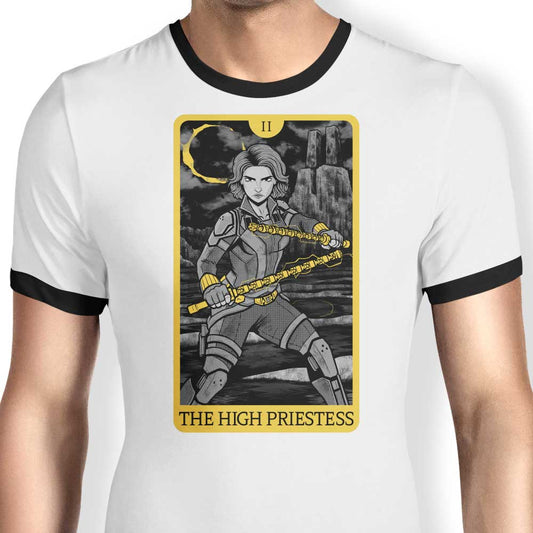 Tarot: The High Priestess - Ringer T-Shirt