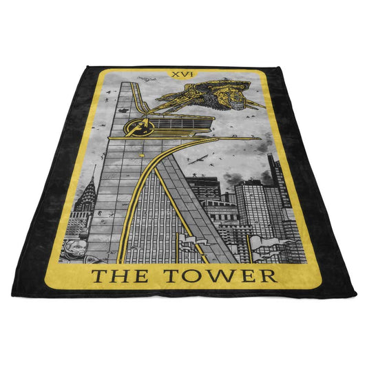 Tarot: The Tower - Fleece Blanket