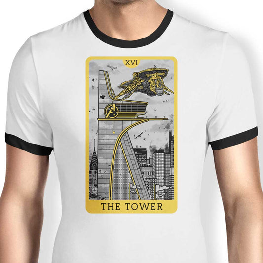 Tarot: The Tower - Ringer T-Shirt