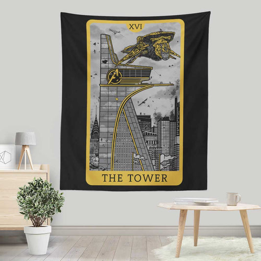 Tarot: The Tower - Wall Tapestry