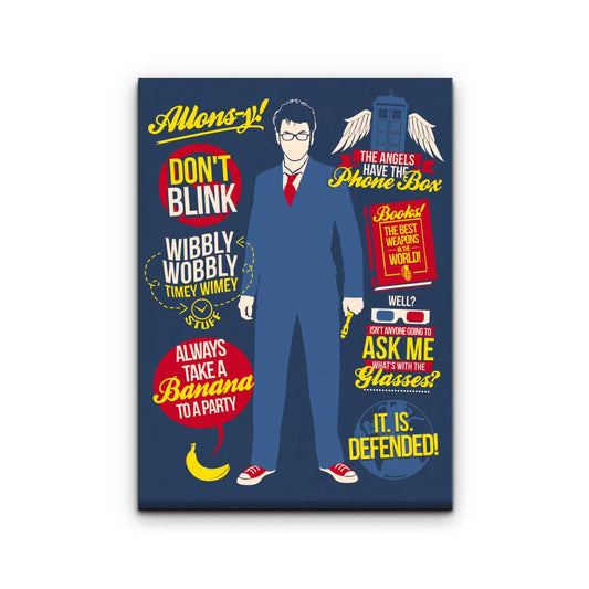 Tenth Doctor Quotes - Canvas Print