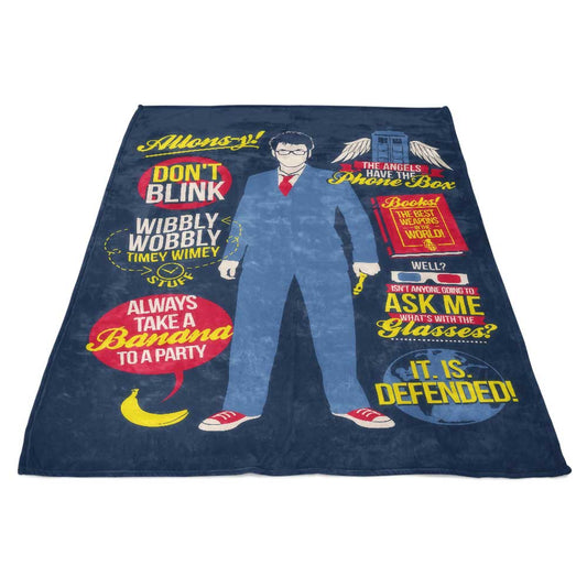 Tenth Doctor Quotes - Fleece Blanket