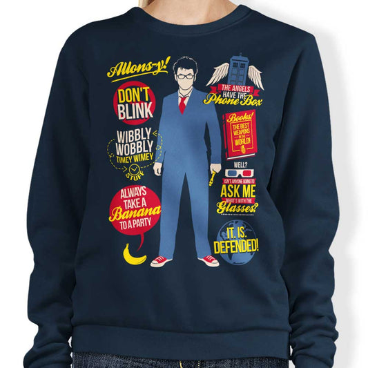 Tenth Doctor Quotes - Sweatshirt